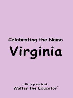 cover image of Celebrating the Name Virginia